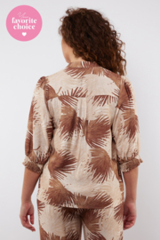 C&S The Label Shiba blouse offwhite-tiger eye 25ZQH05
