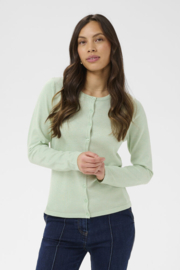 SAINT TROPEZ MilaSZ R-Neck Cardigan cameo green melange 30500005
