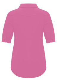 MI PIACE travelstof blouse pofmouw rose MP202270