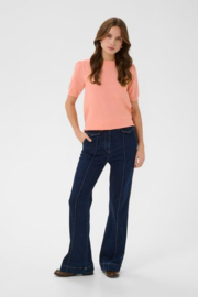 SAINT TROPEZ MilaSZ SS Pullover blooming dahlia melange 30511788