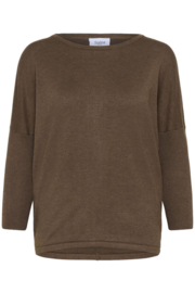 SAINT TROPEZ pullover fondue fudge melange - brown 30500003