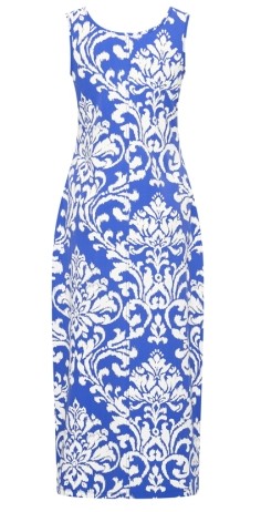 MI PIACE singlet dress ornament print kobalt - offwhite MP202278