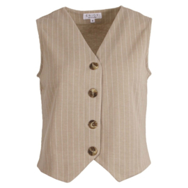 ENJOY gilet krijtstreep zand 410974