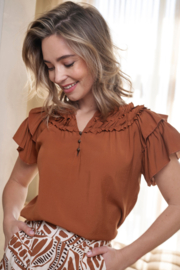 Elvira blouse Rose bronzed E2 25-002