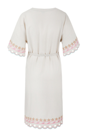 C&S The Label Almada dress sand 25ZFBC09