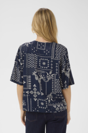 SAINT TROPEZ StephanieSZ blouse nightsky paisley mosaic - blue 30515280