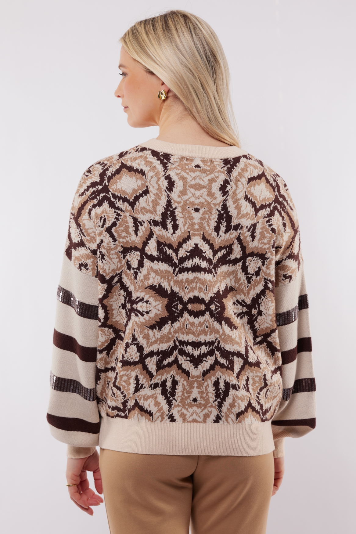 C&S The Label Kimberly knit pullover sand - light camel 25NVC03