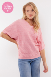 C&S The Label SALEREK Flore sweater Peony pink 25VAC04