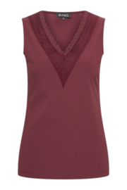 MI PIACE top Lace burgundy met kant MP202254