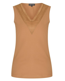 MI PIACE  top mocca met kant MP202254
