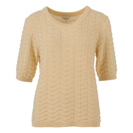 ENJOY pull structuur pailletten vanille 507447