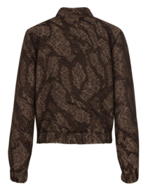 Elvira bomber jasje Fien brown marmer E4 25-012