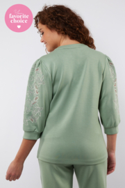 C&S The Label top Verdun jade green 25ZBC01