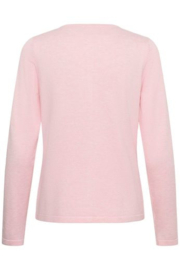 SAINT TROPEZ r-neck cardigan ballerina melange 30500005