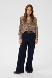 SAINT TROPEZ blouse brown birch squiggles - brown 30513158_305175