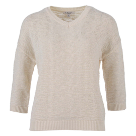 ENJOY pull 3/4 structuur ecru 422530