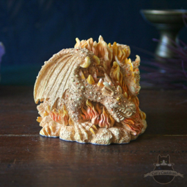 Dragon figure secret trinket box 'fire'