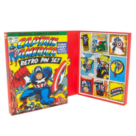 Captain America Marvel Retro Pin set licensed