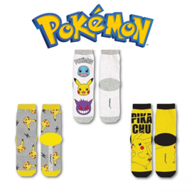 Pokémon socks Pikachu Squirtle Gengar 3-pack 23-26