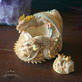 Dragon figure secret trinket box 'warrior'