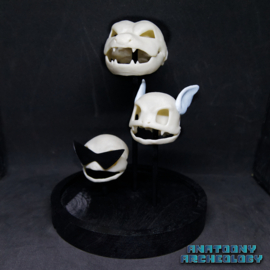 Anime figures #007 #008 #009 skulls in bell jar