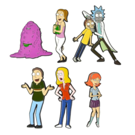 Rick and Morty S01E01 Pilot Pin set licensed