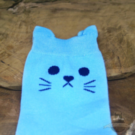 Cat socks with ears 5 pairs stretch size 36-41