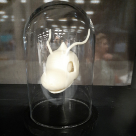 Anime figure #149 skull in glass bell jar