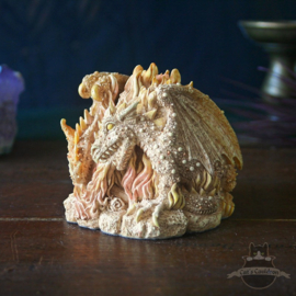 Dragon figure secret trinket box 'fire'