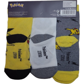 Schiggy, Pikachu und Gengar Socken 3er-Pack 31-34
