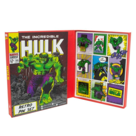 The Incredible Hulk Marvel Retro Pin set licensed