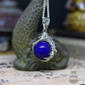 Drakenklauw ketting met bol Lapis Lazuli