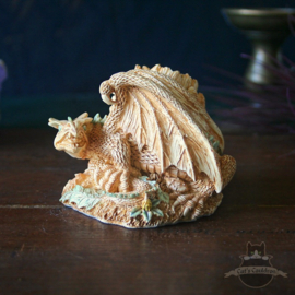 Dragon figure secret trinket box 'forest'