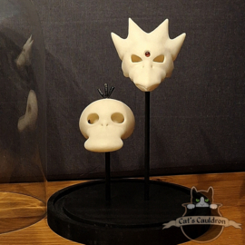 Animatie figuren #54 #55 schedels in stolp