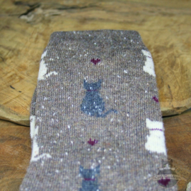 Warm cat socks 5 pairs size 36-40