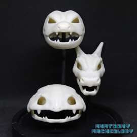 Anime figures #003 #006 #009 skulls in bell jar