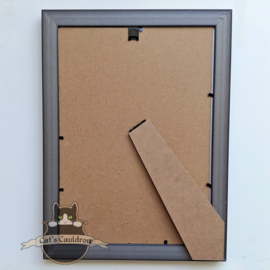Basilisk art print in A4 frame