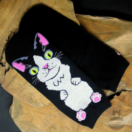 Kattensokken cartoonstijl 5 paar stretch maat 35-40
