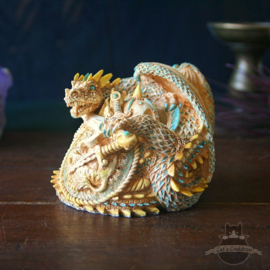 Dragon figure secret trinket box 'warrior'