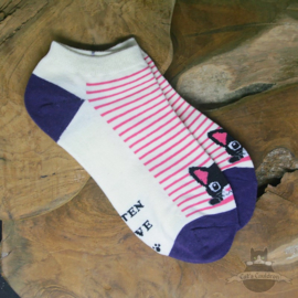 Ankle socks with kittens 5 pairs size 35-38