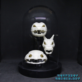 Anime figures #003 #006 #009 skulls in bell jar