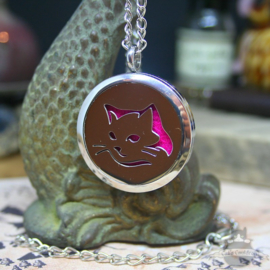 Cat head diffuser necklace for aroma therapy Large