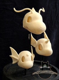 Anime figures #147 #148 #149 skulls in bell jar