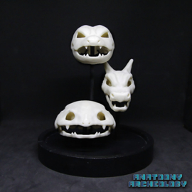 Anime figures #003 #006 #009 skulls in bell jar