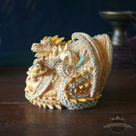 Dragon figure secret trinket box 'warrior'