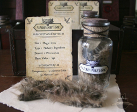 Witcher potion set Werewolf Hide, Gargoyle Dust, Foglet Teeth