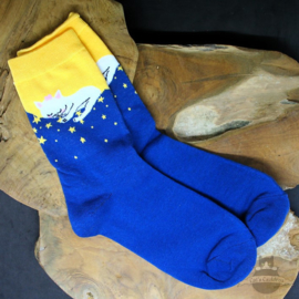 Cats socks mix designs 5 pair stretch size 36-41