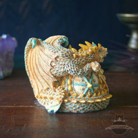 Dragon figure secret trinket box 'warrior'