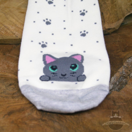 Ankle socks with kittens 5 pairs size 35-38