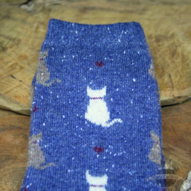 Warm cat socks 5 pairs size 36-40